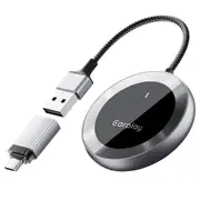 DriFox A20 Wired to Wireless Carplay Adapter, Plug & Play, Auto-Connect, 5.8GHz Fast Data Transmission, Voice Assistant