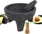 Molcajete 7” Mortar & Pestle Salsera Salsa Guacamole Tejolote Lavastone Aztec Ma