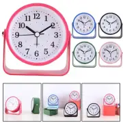 Elegant Small Metal Alarm Clock with Easy to Read Display Day or Night