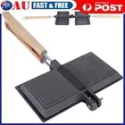 Cast Iron Sandwich Hand Toaster Double Sided Sandwich Maker Grill for Breakfast