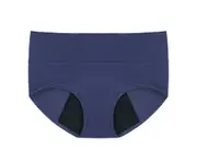 3 Pack Period Underwear for Women Menstrual Panties Cotton Panties Briefs-blue