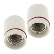 2pcs E27 Heat Basking Lamp Holder Reptile Heater Light