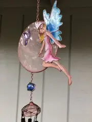 Wind Chime / Sun Catcher, Fairy, Stained Glass Look, Copper Look, KF32294