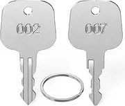 Ancable Key for TSA, Pack of 2 TSA007 TSA002 Keys, Multifunctional Luggage Keys, Master Key for TSA 002 007 Compatible with Luggage Suitcase Password Locks TSA Lock