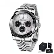 Pagani Design Men's Watch Stainless Steel Waterproof 10BAR Chronograph