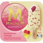 Magnum Euphoria Raspberry Lemon Frozen Dessert Sticks 3 pack