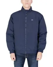 Tommy Hilfiger Jeans Zip-Up Jacket with Turtleneck Men Blue
