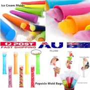 Silicone Ice Block Moulds Pole Molds Jelly Pop Popsicle Maker Ice Popsicle Bags