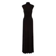 [Alberta Ferretti] Alberta Ferretti Stretch Long Dress 38 IT BLACK