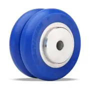 Hamilton W-420-SWC85-1/2 Twin-Wheel Caster - 4" UltraGlide Polyurethane Crown Tr