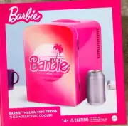 Mattel Barbie Pink Malibu Cooler / Mini Fridge NEW in Factory Sealed Box