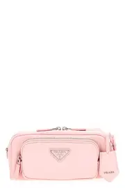 PRADA Logo Antique Nappa Crossbody Bag