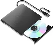 External Bueray/Dvd Drive for Pc, Portable External Blu-ray Drives Support 50G Disc Read/Write, USB 3.0 Type-C Blu Ray Burner for Laptop, Blu Ray Drive Compatible with Windows XP/7/8/10/11 MacOS