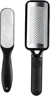 Mumoo Bear Foot Files Callus Remover 2 Pack Stainless Steel Foot Rasp and Dual Sided Foot File Professional Scrubber Pedicure Tools Premium for Foot Care