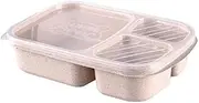 Lunch Box 3 Compartments Lunch Box Food Storage Container for Kids Adults Picnic (Color : B)