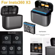 For Insta360 X3 Fast Charging Charger Battery Storage USB Type-C Charging Box