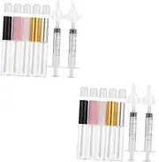 minkissy Sets Refillable Mascara Tubes Ml Diy Eyeliner Tube Leakproof Lip Gloss Containers Plastic Reusable Pcs