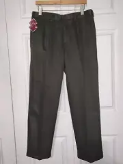 Dockers Premium Men's Khaki Olive Pleated Pants Size 34x29 NWT
