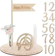 GREENADSCAPE 1 Set Birthday Plate Newborn Sign Month Milestone Signs Sign Milestone Cards Milestone Cards for Newborns Monthly Milestone Girl Monthly Milestone Cards