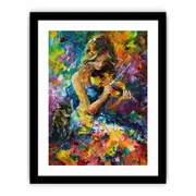 Girl Playing Violin Framed print Art Poster