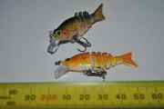 2 x5.5cm MULTI JOINTED DIVING LURE TROUT REDFIN, BREAM, FLATHEAD MUZZA'S LURES