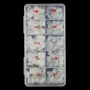 500Pcs/Box Short Square Nail Tips French Acrylic Manicure False Na-ssURUKYNU ❤LT