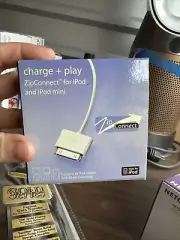 Zipconnect Ipod And iPod Mini Charge And Connect Sharper Image SI903 WHT # 2189