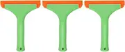 HARFINGTON 3pcs Squeegee 6 Inch Length Auto Water Blade Shower Squeegee with Non-Slip Handle for Windshield Window Cleaner Glass Door, Green