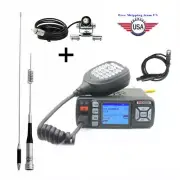 BAOJIE BJ-318 Mini Car UHF VHF Dual Band Mobile 2 Way Ham Radio with Antenna Set
