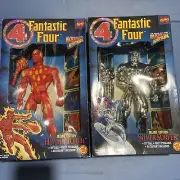 Human Torch 10" Silver Surfer Figure Marvel Fantastic Four Deluxe ToyBiz 1994