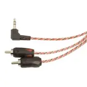 STINGER SI436 2-CHANNEL AUXILIARY (AUX) CABLE TO STEREO RCA INTERCONNECT 6 FT.