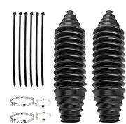 Steering Rack Boots - 12 Piece Rack and Bellows Front Steering Rack Boots, Weather Resistant Tie Rod End Boot Steering, Extreme Weather Bellows Boots Wide Compatibility