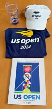 US OPEN 2024 Lot Hat Shirt Program Honey Deuce Cup