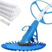 10M ALFORDSON Swimming Pool Cleaner Automatic Vacuum Floor Climb Wall Hose (Light Blue)