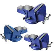 Traderight 4"-8" Bench Vice Clamp Workbench Vise Anvil Swivel Base Jaw Grip 1m