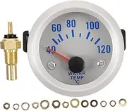 OSOLADY 12v Car Water Tank Temperature Gauge Glass Gauge Bright Led Pointer Accurate Temp Indicator