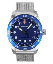 Victorinox Swiss Army Stainless Steel Blue Dial Swiss Made 28 Jewels Automatic 242045 100M Men's Watch