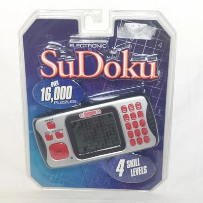 SuDoku Electronic Handheld LCD Puzzle Game 452-2K-CS SEALED 16,000 Puzzles NEW