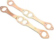 2pcs Reusable SBC Oval Port Copper Header Exhaust Gaskets for Chevy SB 327 305 383