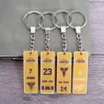 NBA球星書包吊飾 亞克力鑰匙扣 籃球創意禮品 個性球迷禮品 籃球吊飾