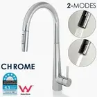 2-Mode Spray Chrome Pull Out Kitchen Sink Tap Laundry Basin Mixer Swivel Faucet