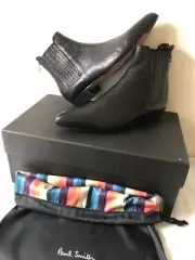 Paul Smith “Nicks” Chelsea Boots Black Leather EU36 UK3 Made Italy RRP £495 BNIB