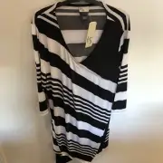 TS Taking Shape, Plus Size Small, Tunic Top, Adjustable BNWT