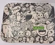 Rolling Tray Trinket OOZE Biodegradeable Medium 10.75" x 7.75" - Black/White