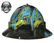 Custom Hydrographic Safety Hard Hat CRANE CARTOON PRO CHOICE WIDE BRIM