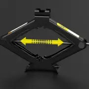 1 Set Car Foldable Hand Cranking 2.5 Ton Jack Rocker Folding Handle Scissor Jack