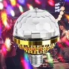 E27 Mini Rotating Magic Ball Light Rgb Projection Lamp Party Dj Disco Ball LigEK