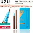Eyeliner Uzu by FlowFushi japan Eye Opening Liner Liquid Eyeliner Brush Brown眼线笔