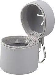 Folpus Silicone Fly Fishing Box Storage Organizer Fishing Tackle Waste Container Container Bin for Riverside Camping Outdoor Picnic, gray
