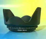 LENS HOOD 43-52 mm PANASONIC AG-DVC20 P DVC30 SD1 HMC-70 HSC1U GS5000 EOS-M 22mm